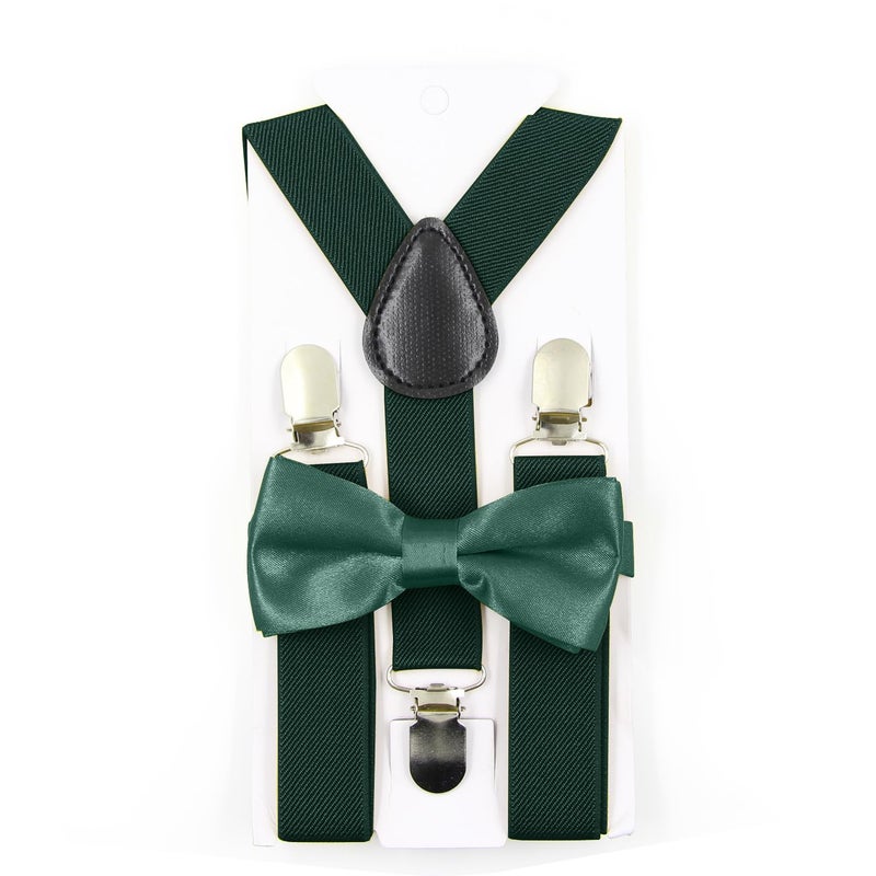 Hanerdun Kids Suspender Bowtie Sets Adjustable Suspender With Bow Ties Gift Idea For Boys And Girls, Navy Blue, One Size - Image 5